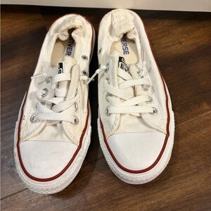 Converse Kids White and Red Sneakers